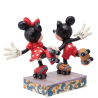 Figurine Mickey et Minnie font du roller Disney traditions