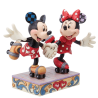 Figurine Mickey et Minnie font du roller Disney traditions