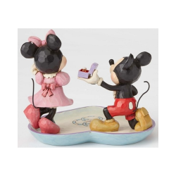 Figurine Mickey, Minnie et la bague de fiancailles Disney traditions