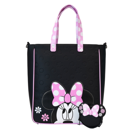 Tote bag "Floral rock the dot" Minnie Mouse LOUNGEFLY