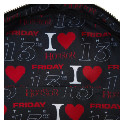 Sac à dos I heart horror Vendredi 13 LOUNGEFLY