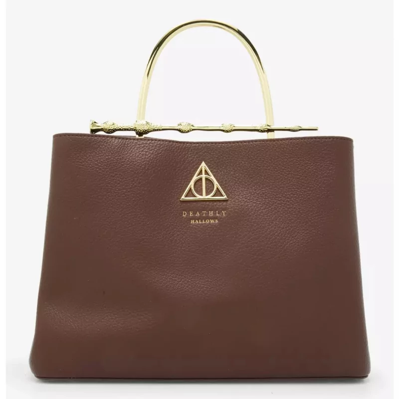 Sac à main deathly hallows Elder wand brown Harry Potter LOUNGEFLY