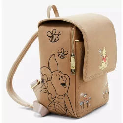 Sac à dos floral brown Winnie l'ourson LOUNGEFLY - Livraison 03/2025