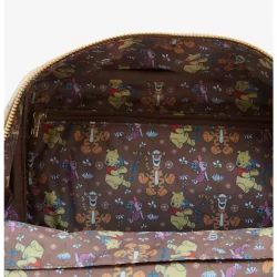 Sac à dos floral brown Winnie l'ourson LOUNGEFLY - Livraison 03/2025