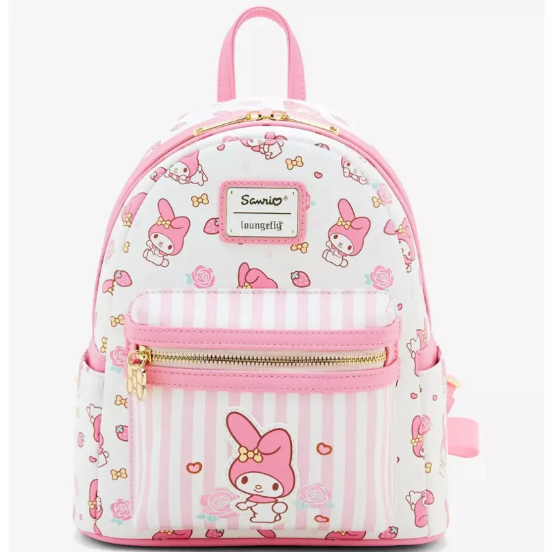 Sac à dos AOP Striped My Mélodie Sanrio LOUNGEFLY - Livraison 03/2025