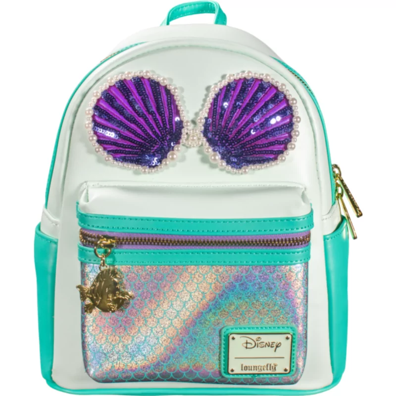 Sac à dos sequins and pearl La petite sirène LOUNGEFLY