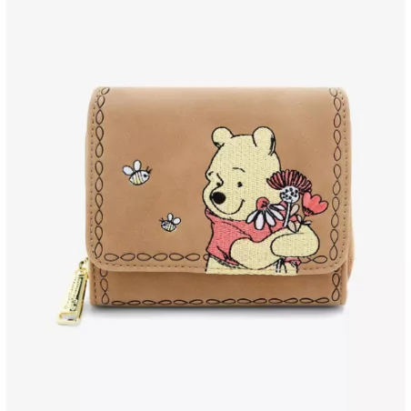 Portefeuille floral brown Winnie l'ourson LOUNGEFLY