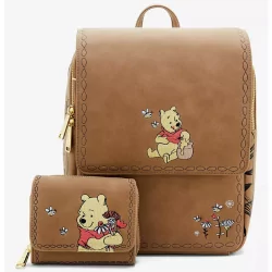 Portefeuille floral brown Winnie l'ourson LOUNGEFLY