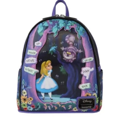 Sac à dos Cheshire cat Alice au pays des merveilles LOUNGEFLY - Livraison 05/2025