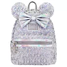 Sac à dos Silver sequins holographic Minnie Mouse LOUNGEFLY