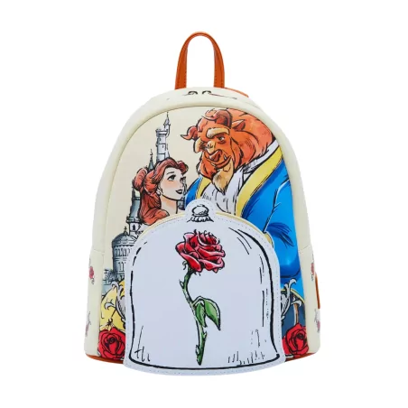 Sac à dos Couple roses La belle et la bête LOUNGEFLY