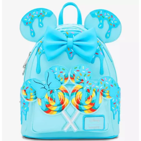Sac à dos lollipop blue sprinkles Minnie mouse LOUNGEFLY - Livraison 06/2025
