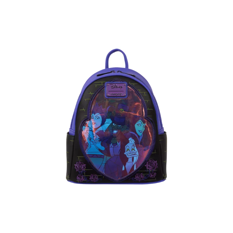Sac à dos Villains stained glass glow LOUNGEFLY - Livraison 06/2025