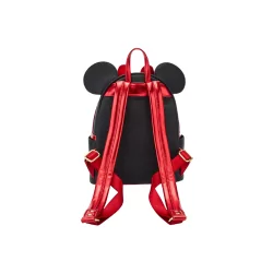 Sac à dos metallic red bow ears Minnie Mouse LOUNGEFLY - Livraison 07/2025
