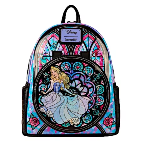 Sac à dos Princess Aurore Stained glass La belle au bois dormant LOUNGEFLY - Livraison 07/2025